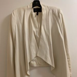 BCBG Cream Linen Blazer